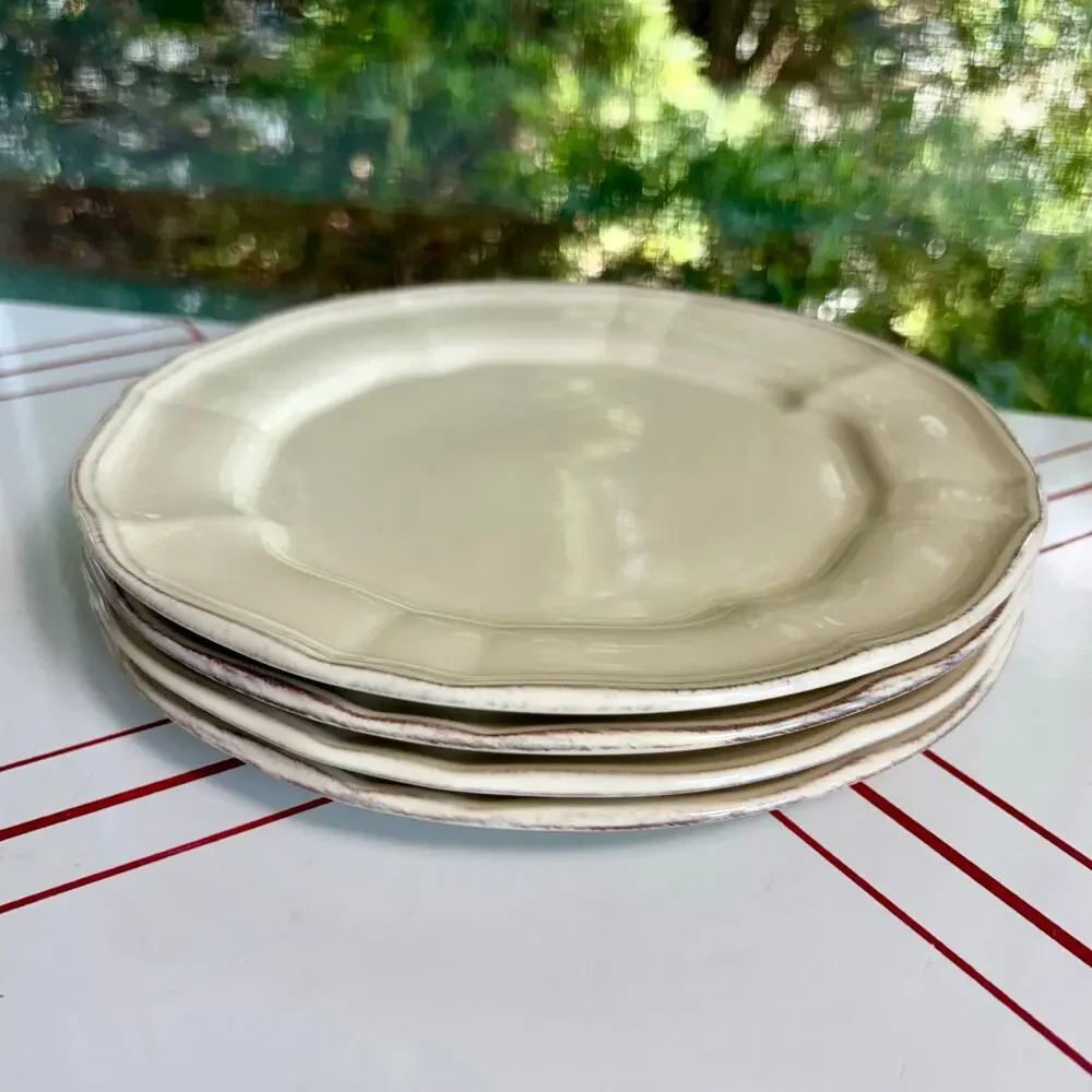 Set of 4 Toscano Cream Noble Excellence Salad Plates